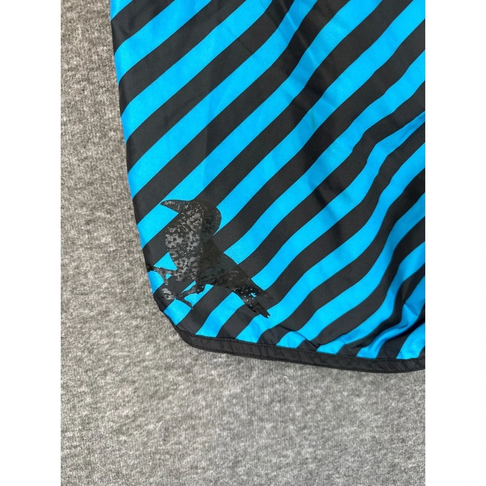 Modern Amusement Mens‎ Reversible Board Shorts Blue Black Striped Plaid Size 32